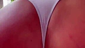 dirty anal in white thong - julia fit