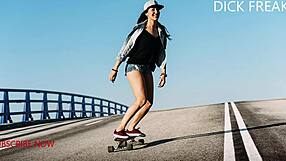 Ass grab riding on huge cock in see-through red sheer 😍