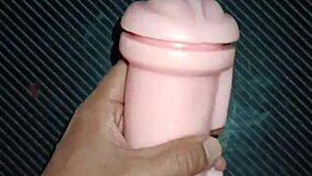 Amateur Blowjob and Creampie Quickie on Desk with Real Doll Slap and Handjob Foreplay