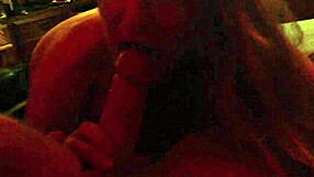 that blonde girlfriend says she's sucking cock deepthroat style in homemade video