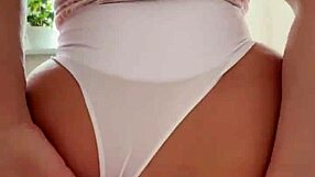 dirty anal in white thong - julia fit