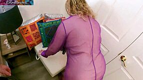 Oh man, she realizes her stepson is craving sex and now she's getting all turned on too