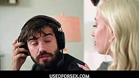 Usedforsex - perfect big tits blonde teen 18+ deepthroats boyfriend in front of friend