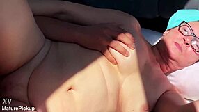 lusty bbw granny gets picked up for some rough anal action