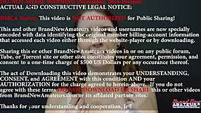 Brunette Starshine Sucks Big Cock and Fingers Wet Pussy