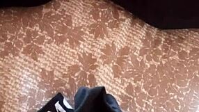 gretala the hairy milf slut wears boots for her scene