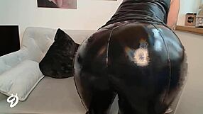Who knew a simple latex fetish video could feature such a big ass young beauty?