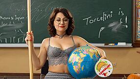 hey, check out this torcelini halloween lesson with witch teacher broomstick ride in a fun sfw parody