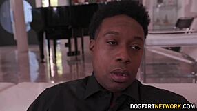 Kylie Rocket GIVES footjob and blowjob to big black COCK.