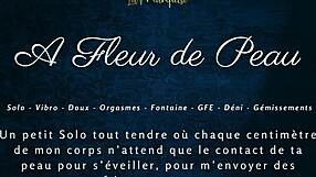 A Fleur De Peau - French Dirty Talk Solo Female With Intense Expressions And Teasing Gestures