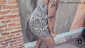 Look at this stripper club ebony dancing, twerking, booty shaking in sexy dress