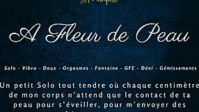 A Fleur De Peau - French Dirty Talk Solo Female With Intense Expressions And Teasing Gestures