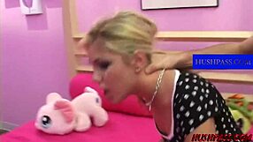 rough and freaky thats just how aubrey likes her blonde pigtails pulled while getting face fucked and pounded doggystyle