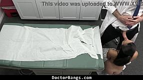 Patient begs for doctor's note and ends up sucking his cock - DoctorBangs