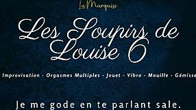 Hey, isn't it wild how Louise hits those intense peaks in this French audio solo session?