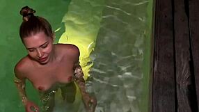 The narrative unfolds as a blonde amateur flirts with a horny stranger at the bar, leading to kinky hardcore sex poolside with bent over doggystyle and cumshot.