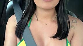 This hot Asian from Cabo Frio draws a fan for a special ride in an exciting giveaway