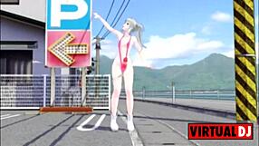 Watch me stroke this huge futanari cock while dancing to that wild mmd beat