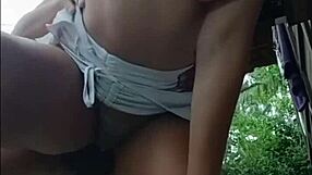 I went sunbathing when my neighbor arrived and fucked me like a wet pussy slut.