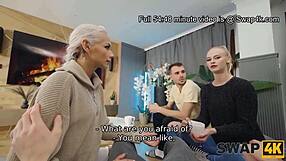 Swap4k Metsälenkki muuttuu kovaan kolmen kimaraan kun tytöt jakaa monsterikyrvän kun kukkeli katsoo