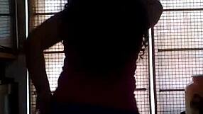 my sister subtly shakes her hips in a teasing twerk-like motion that hints at more