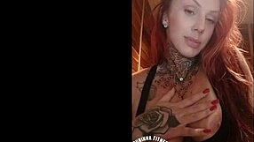 Ruiva Gostosa Teases Fans Online with Her Rosy Brazilian Tits