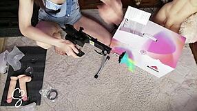 Oh God, Sarah Sue Feels Every Thrust From The Auxfun Fuck Machine In Her Tight Petite Body!