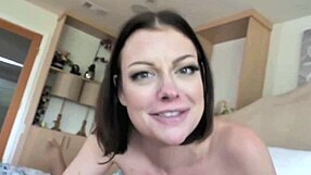 A teasing pearl necklace hints at horny stepmom's wet pussy desires.