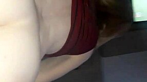 Hot blonde rides my big black cock while I watch Corinthians game in interracial action