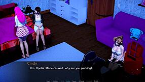 Let's play stepmother's maid part 3 with redhead femdom blowjob and pussy action!