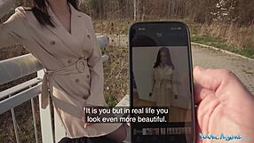 Public Agent Fucks Sexy Brunette!