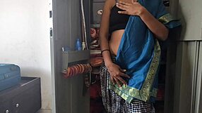 Indian Maid Gets Assfucked By Big Cock Boss While Cleaning Cupboard In Creampie Teen Sex