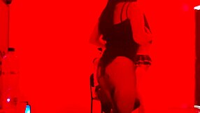 A scruffy man invites us to this exclusive catwalk where we perform a sexy dance in erotic lingerie on the balcony