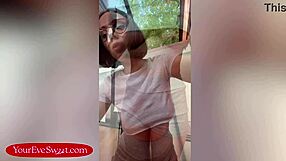 Big Tits Petite Stylist Topless Haircut Explodes Into Wild Dildo Ride!