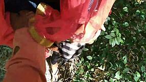 Why Is This Horny Desi Girlfriend Getting Outdoor Fucked in Doggystyle by Boyfriend with Friend in Hardcore 3some Action?