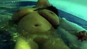 Mature Latina from the Dominican Republic enjoys the Caribbean pool and wishes for company there.