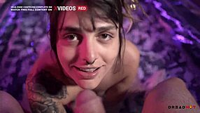 Tattooed Brunette Vanessa Naughty In Fishnets And Lingerie Gets Bent Over For Deep Anal Fucking And Facial Cumshot.