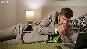 Clemence Audiard gets to fulfill her fantasy with deepthroat blowjob and rough redhead pussy sex.