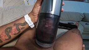 Step mom catches step son with boner and helps cum quick on her ass