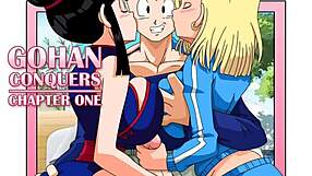 I watched Gohan conquer that porn comic with big ass big tits creampie lesbian action and monster cock