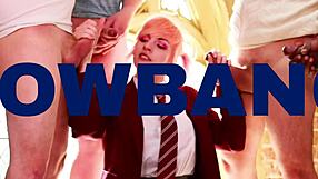 That naughty student decides to impress her teacher with some clever moves in class