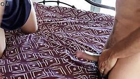 French Amateur in Satin Lingerie Gets Pussy Fucked with Deepthroat and Ass to Mouth