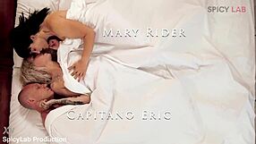 Sweet awakening with blonde and brunette big boobs milfs in threesome blowjob cum swapping.