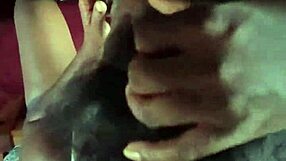 hot black girl sucks and strokes boyfriend's massive black cock!