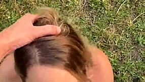 i almost got caught fucking this curvy milf with big tits on my monster cock outdoors