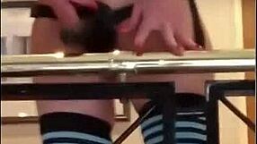 Latina Brunette with Big Ass and Tits Masturbates with Friend Using Huge Dildo and Cock