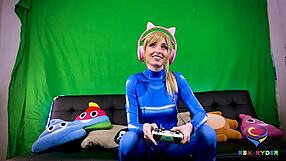 Oh man, I was like this cosplay girl just sucking and fucking that big dick during our live stream, you know? Creampie felt so intense.