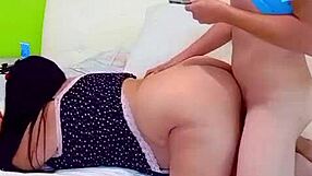 in this homemade video a curvy latina milf with big natural tits and a big ass enjoys being filmed during her first time interracial encounter with a monster big black cock to heighten her arousal