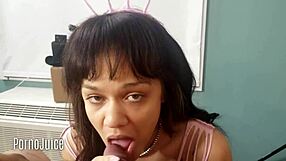 Short Version of Kiki Cali Giving Blowjob to African Colombian Black Cock