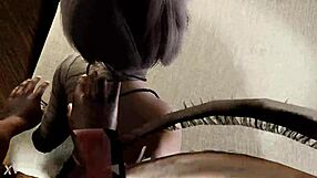 Nier Automate 2B does sexy striptease modeling then gets assfucked hard